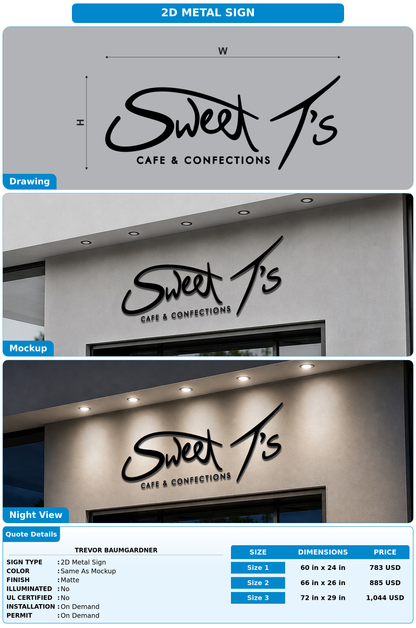 CUSTOM MOCKUP SIGN FOR Trevor Baumgardner