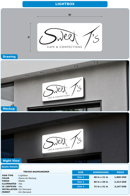 CUSTOM MOCKUP SIGN FOR Trevor Baumgardner