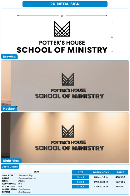 CUSTOM MOCKUP SIGN FOR Erin