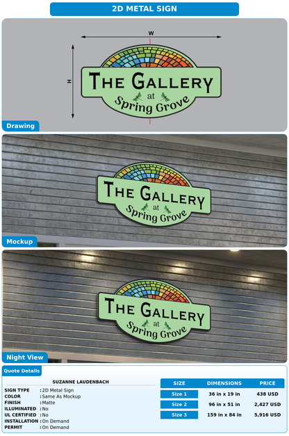CUSTOM MOCKUP SIGN FOR Suzanne Laudenbach