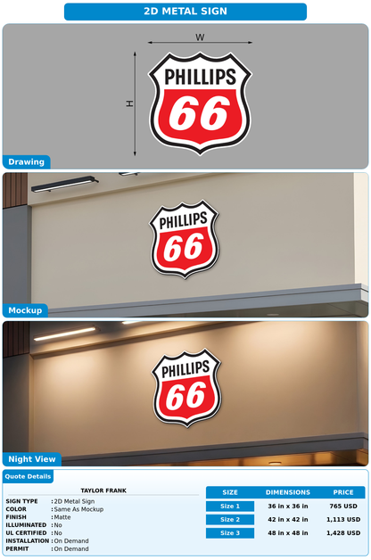 CUSTOM MOCKUP SIGN FOR Taylor Frank
