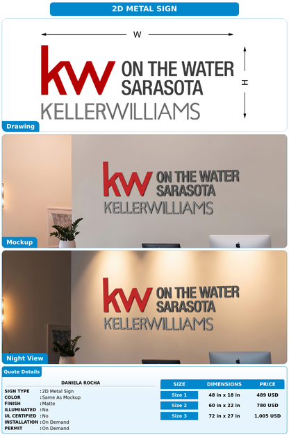 CUSTOM MOCKUP SIGN FOR Daniela Rocha