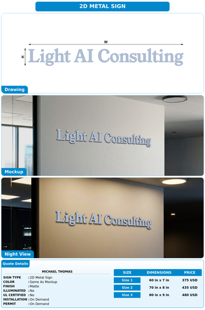 CUSTOM MOCKUP SIGN FOR Michael Thomas