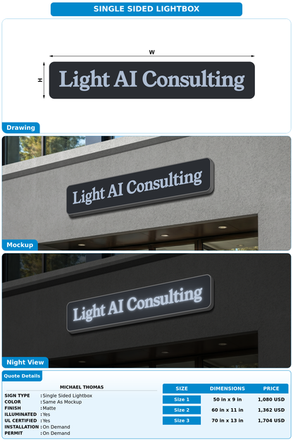 CUSTOM MOCKUP SIGN FOR Michael Thomas