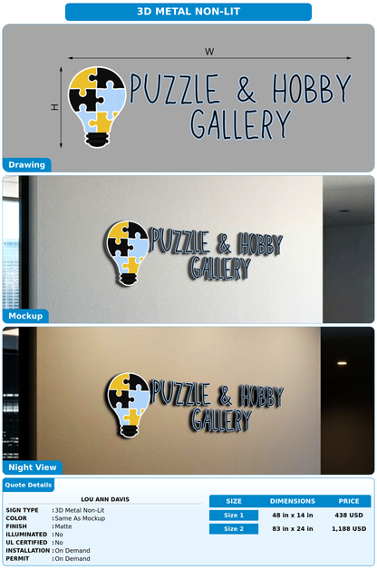 CUSTOM MOCKUP SIGN FOR Lou Ann Davis
