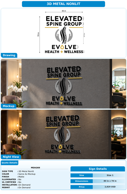 CUSTOM MOCKUP SIGN FOR Meagan