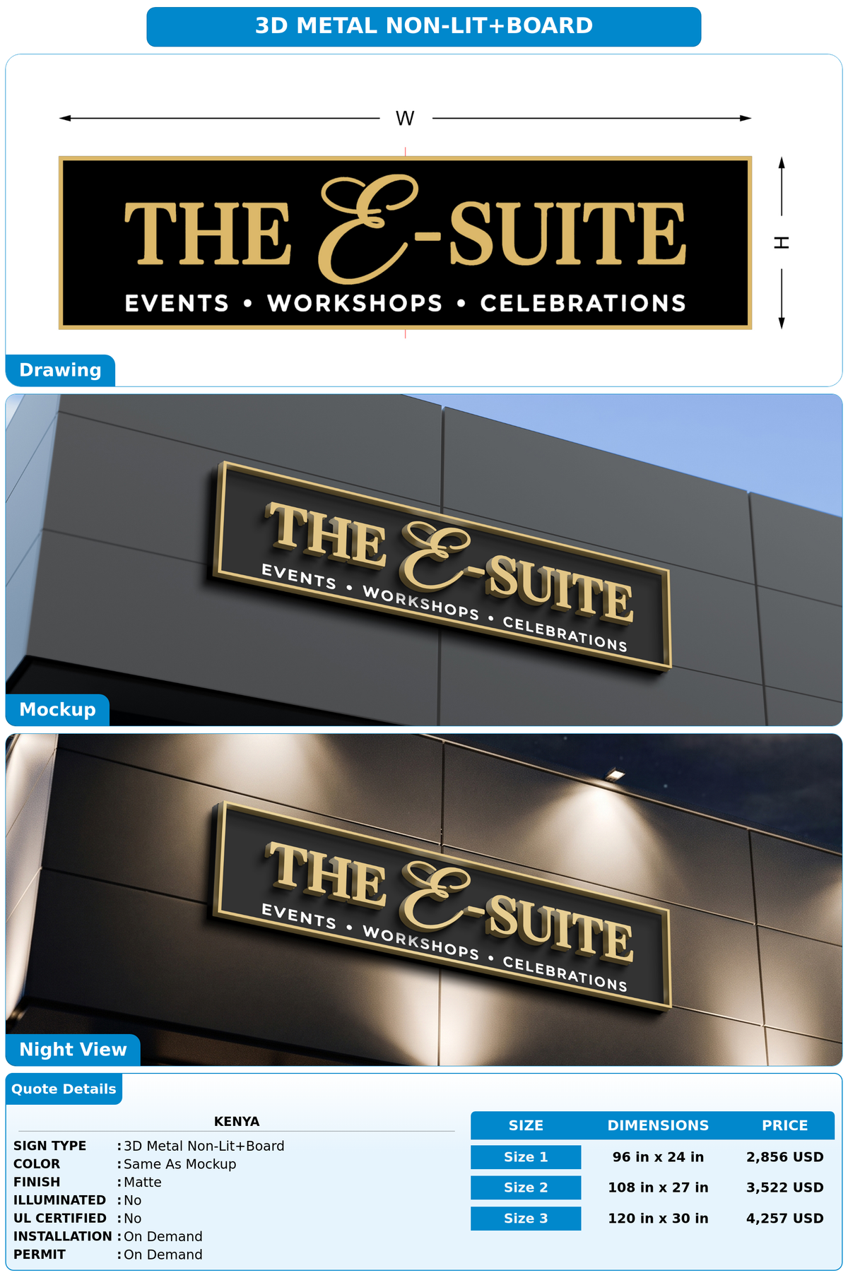 CUSTOM MOCKUP SIGN FOR KENYA