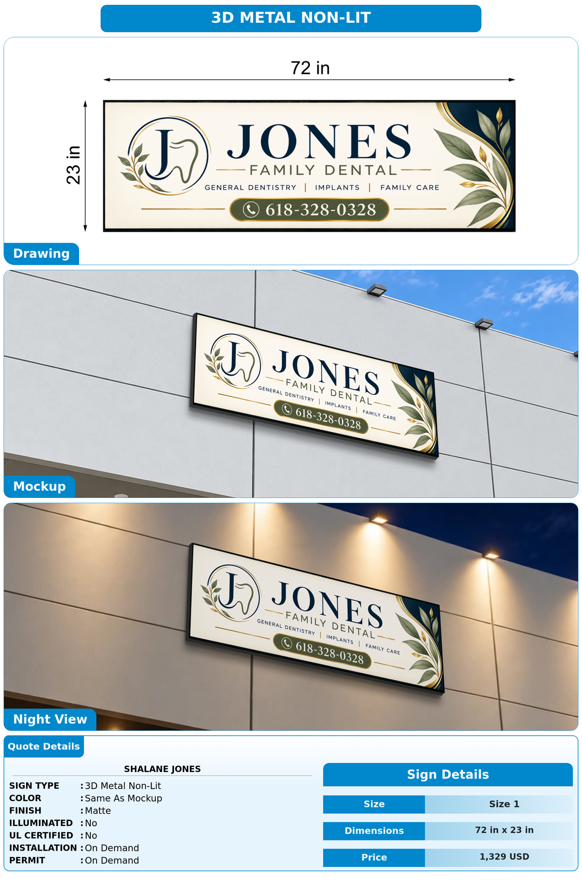 CUSTOM MOCKUP SIGN FOR Shalane Jones
