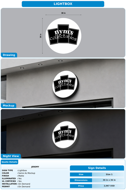CUSTOM MOCKUP SIGN FOR Jeremy