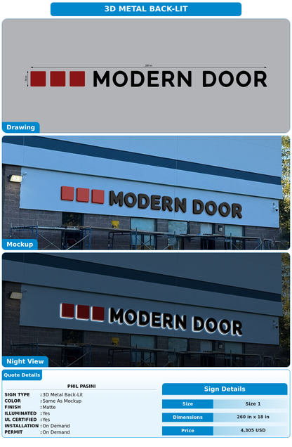 CUSTOM MOCKUP SIGN FOR Phil Pasini