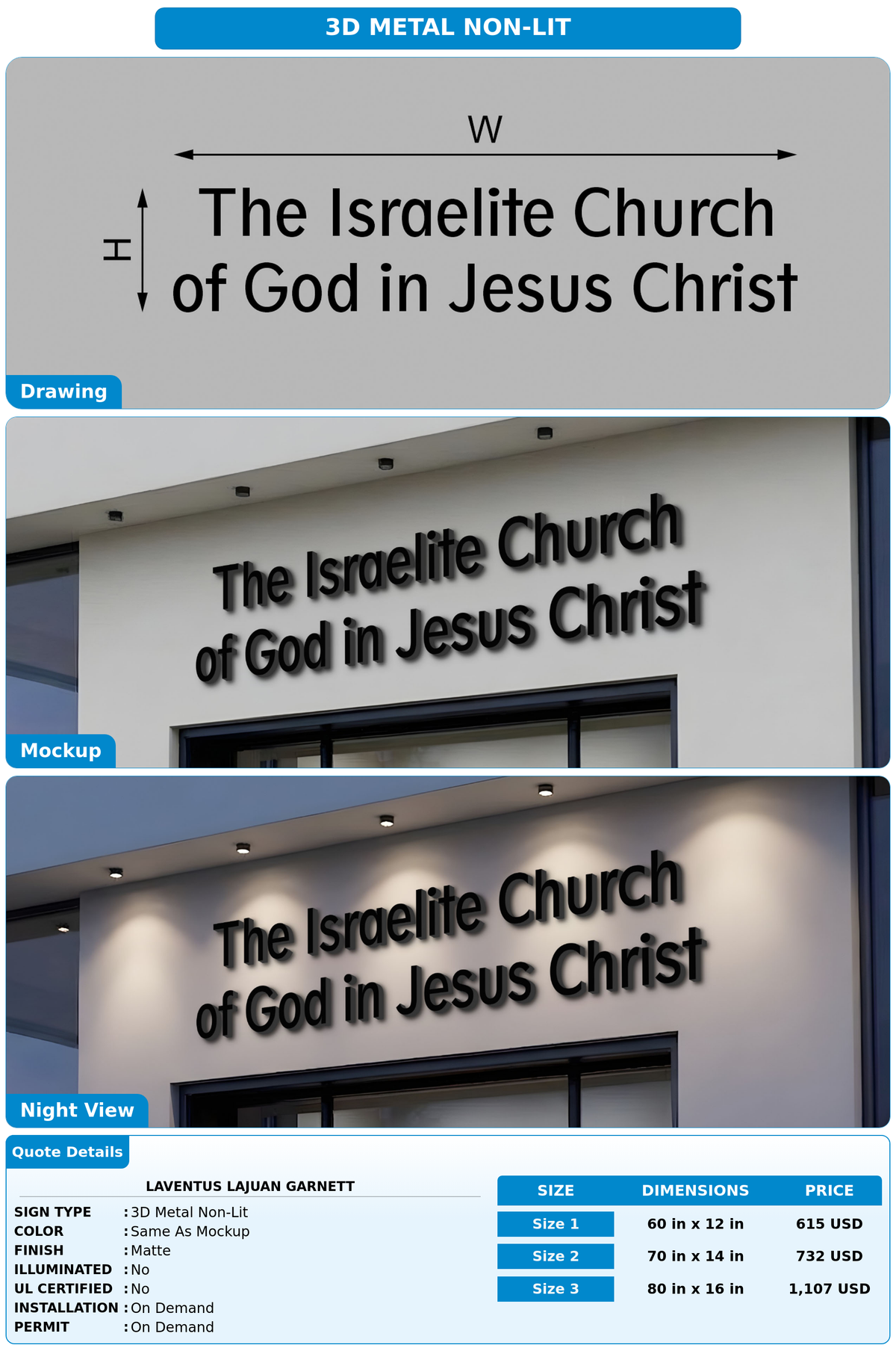 CUSTOM MOCKUP SIGN FOR Laventus Lajuan Garnett