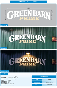 CUSTOM MOCKUP SIGN FOR Matt