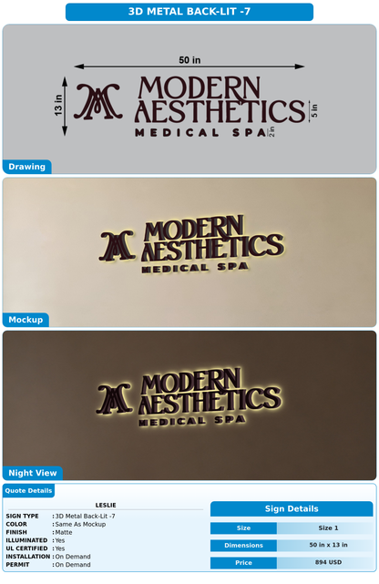 CUSTOM MOCKUP SIGN FOR Leslie