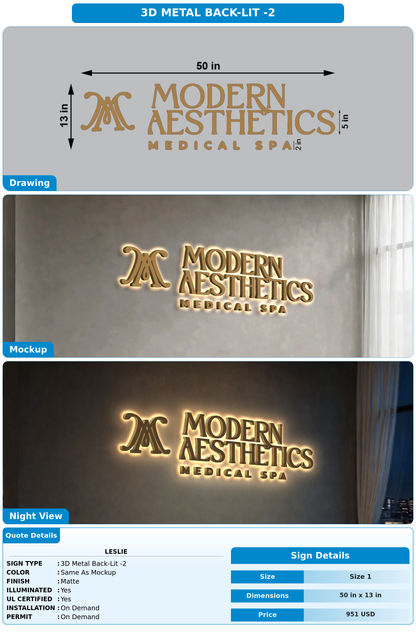 CUSTOM MOCKUP SIGN FOR Leslie