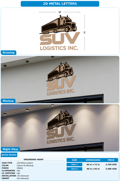CUSTOM MOCKUP SIGN FOR Ungureanu Vadim