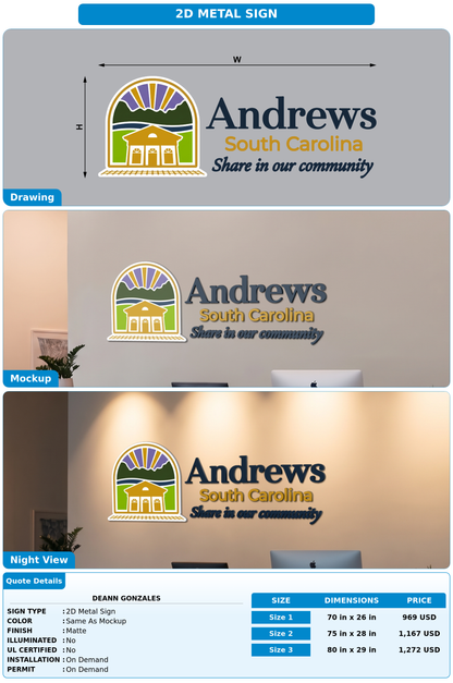 CUSTOM MOCKUP SIGN FOR DeAnn Gonzales