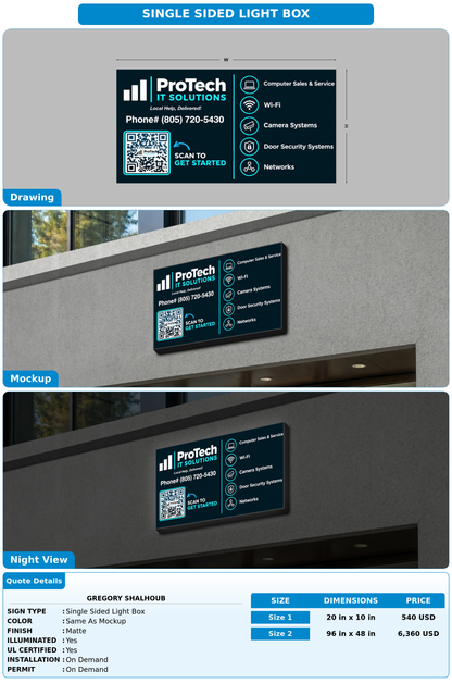 CUSTOM MOCKUP SIGN FOR Gregory Shalhoub