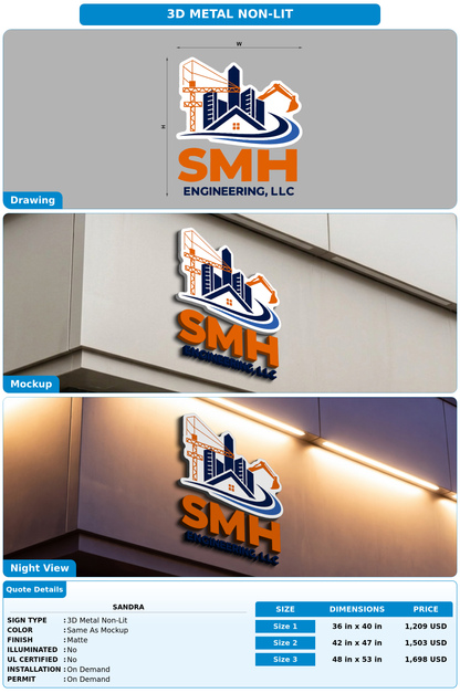 CUSTOM MOCKUP SIGN FOR Sandra
