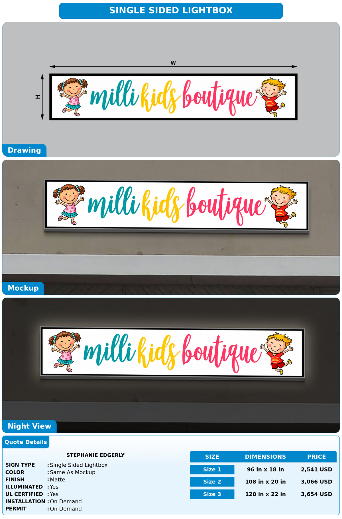 CUSTOM MOCKUP SIGN FOR Stephanie Edgerly