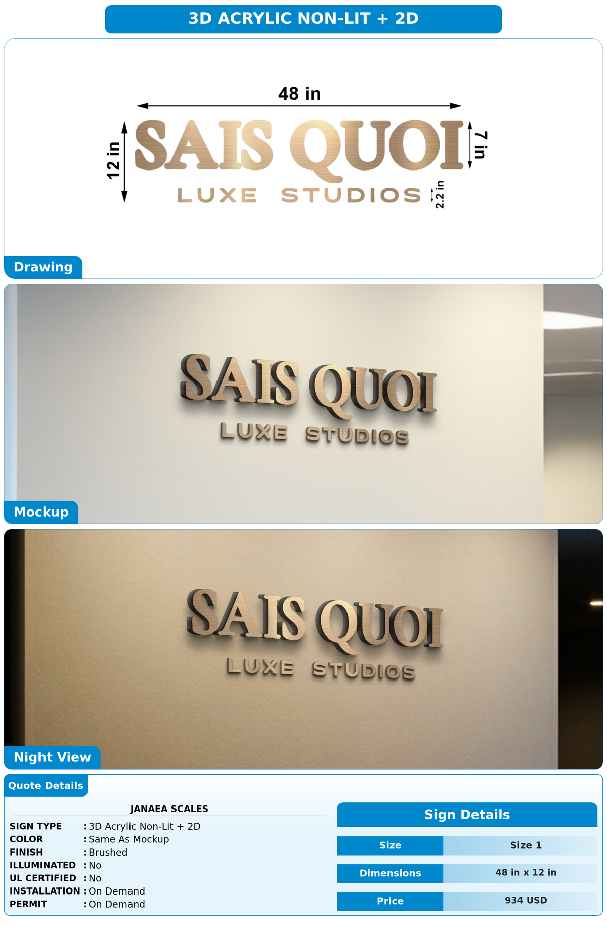 CUSTOM MOCKUP SIGN FOR JANAEA SCALES