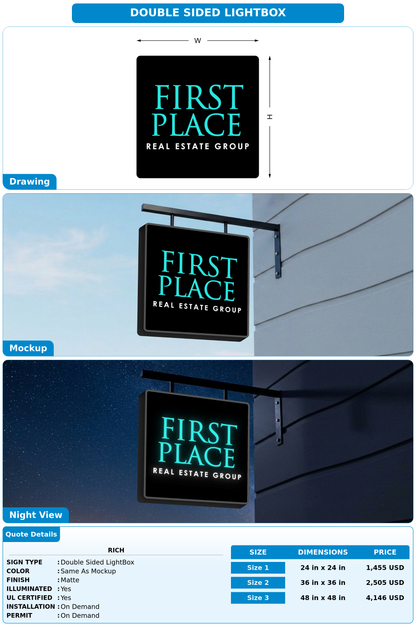 CUSTOM MOCKUP SIGN FOR Rich