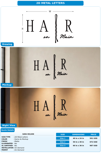 CUSTOM MOCKUP SIGN FOR Sara Wilson