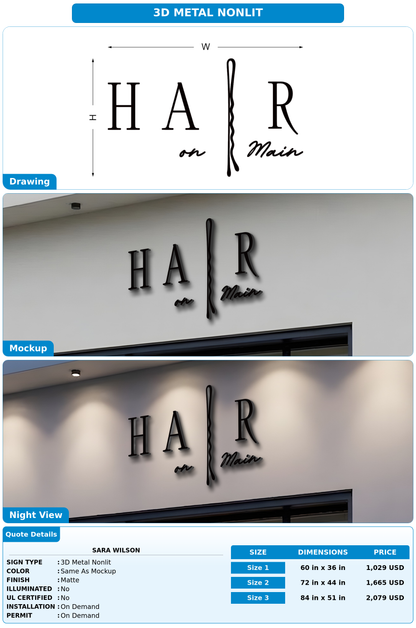 CUSTOM MOCKUP SIGN FOR Sara Wilson