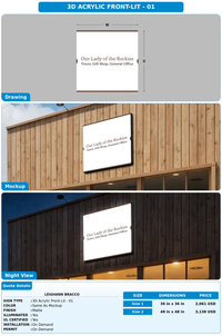 CUSTOM MOCKUP SIGN FOR Leighann Bracco