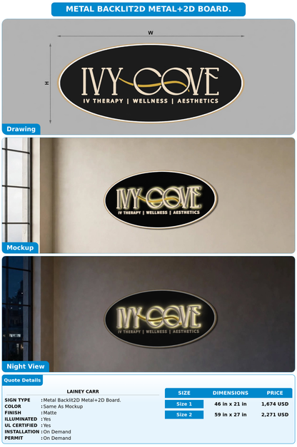 CUSTOM MOCKUP SIGN FOR Lainey Carr