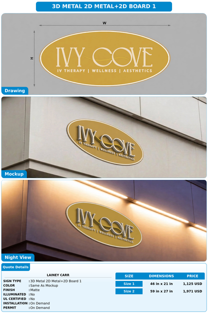 CUSTOM MOCKUP SIGN FOR Lainey Carr