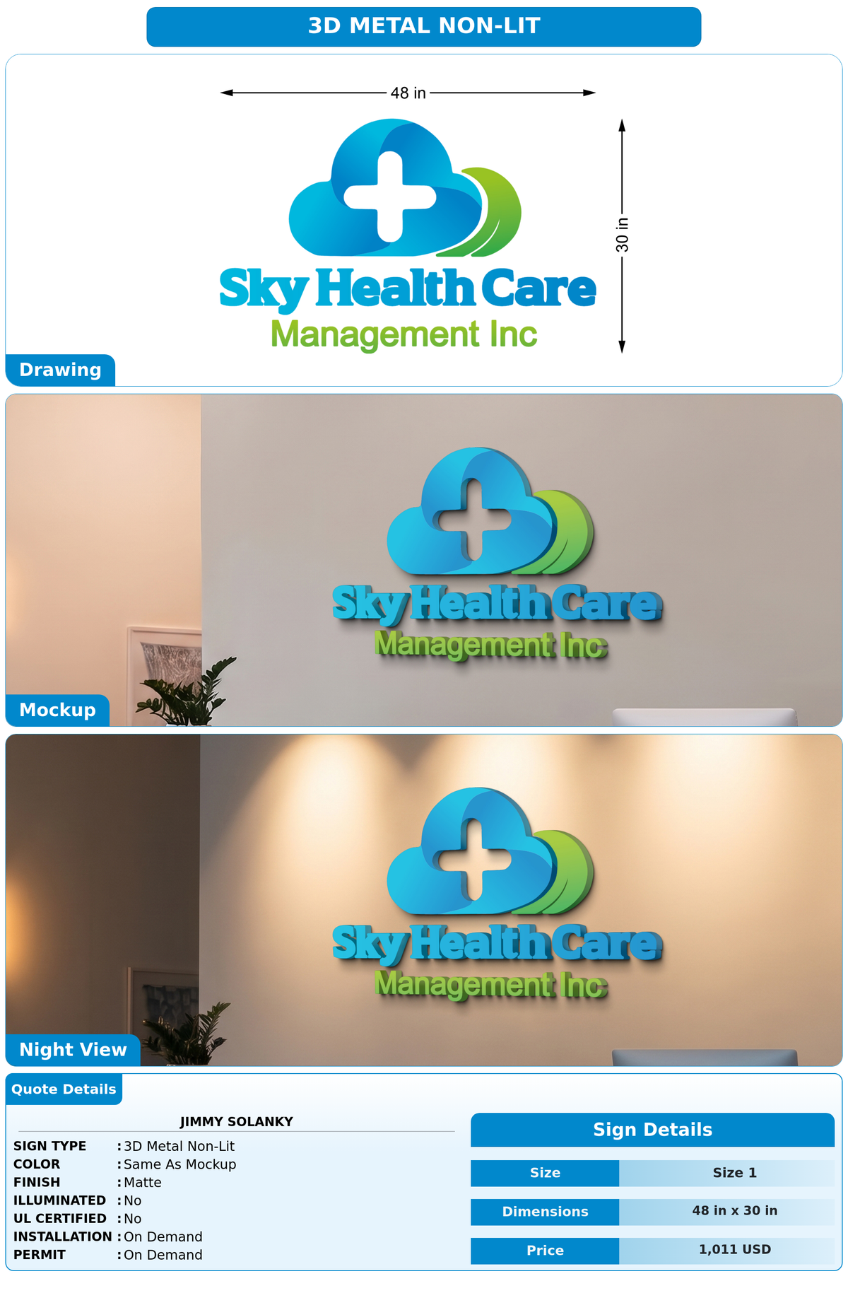 CUSTOM MOCKUP SIGN FOR Jimmy Solanky