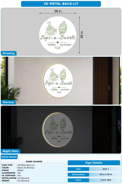 CUSTOM MOCKUP SIGN FOR Diane Culhane