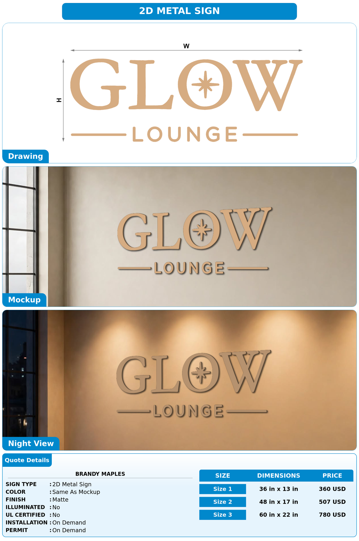 CUSTOM MOCKUP SIGN FOR Brandy Maples