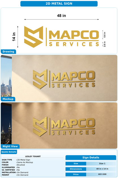CUSTOM MOCKUP SIGN FOR Lesley Touart