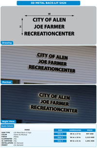 CUSTOM MOCKUP SIGN FOR diana