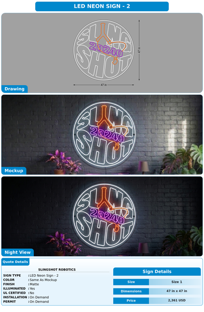 CUSTOM MOCKUP SIGN FOR Slingshot Robotics
