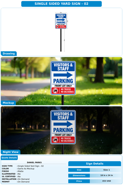 CUSTOM MOCKUP SIGN FOR Daniel Parks