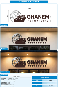 CUSTOM MOCKUP SIGN FOR Daniel Parks