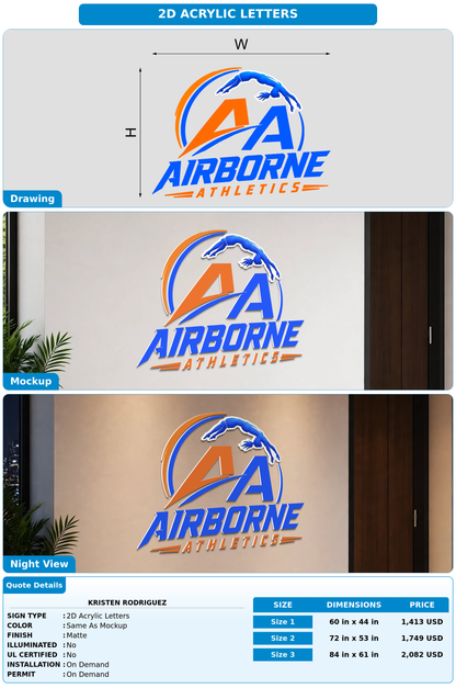 CUSTOM MOCKUP SIGN FOR Kristen Rodriguez