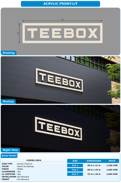 CUSTOM MOCKUP SIGN FOR Cooper Crick