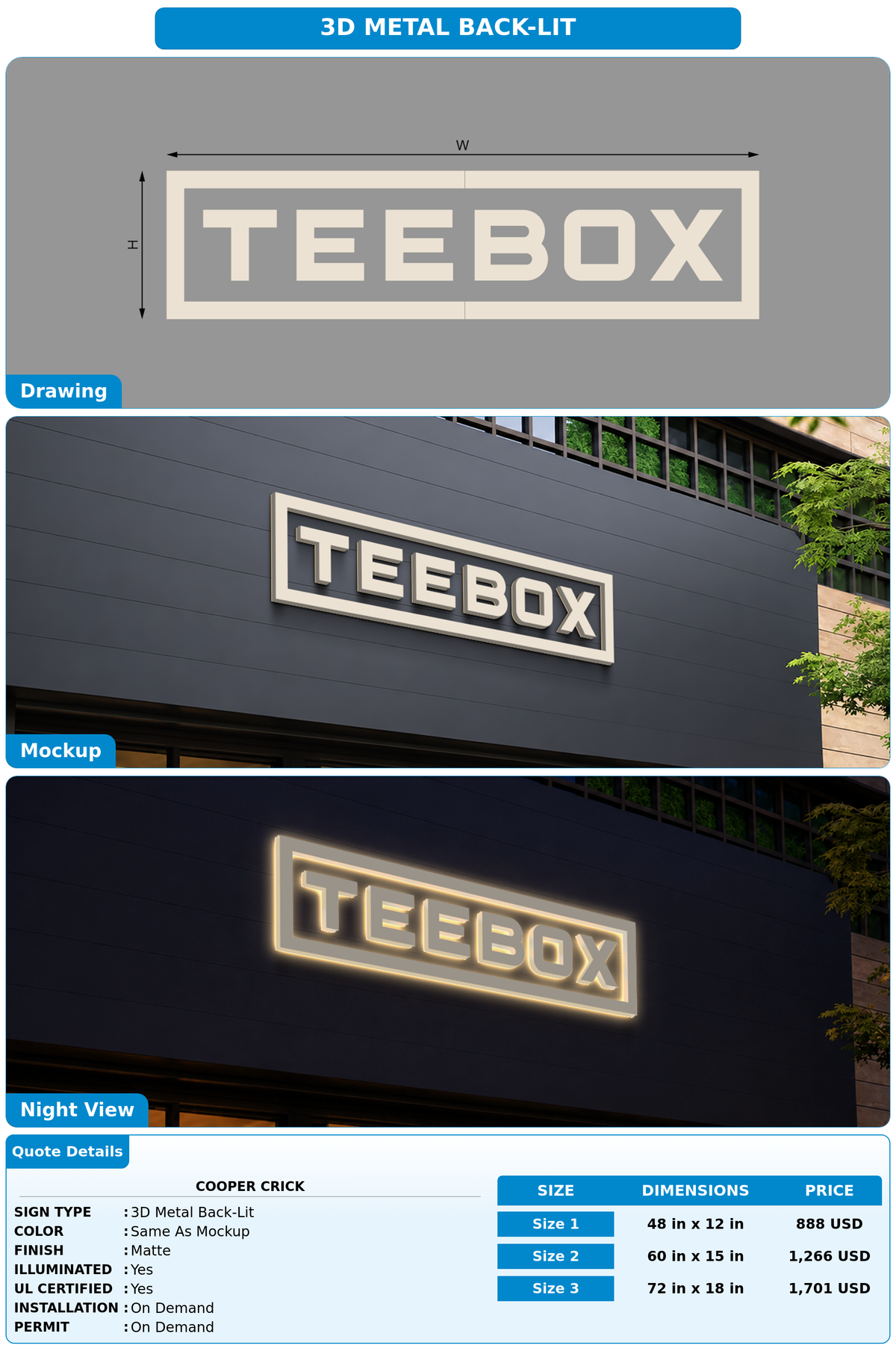 CUSTOM MOCKUP SIGN FOR Cooper Crick