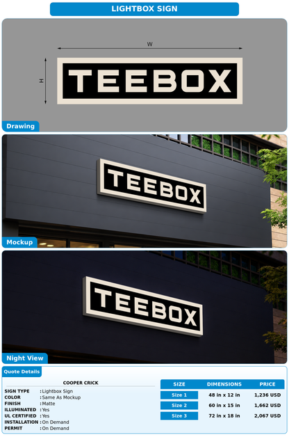CUSTOM MOCKUP SIGN FOR Cooper Crick
