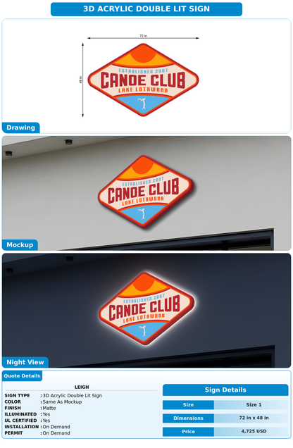 CUSTOM MOCKUP SIGN FOR Leigh