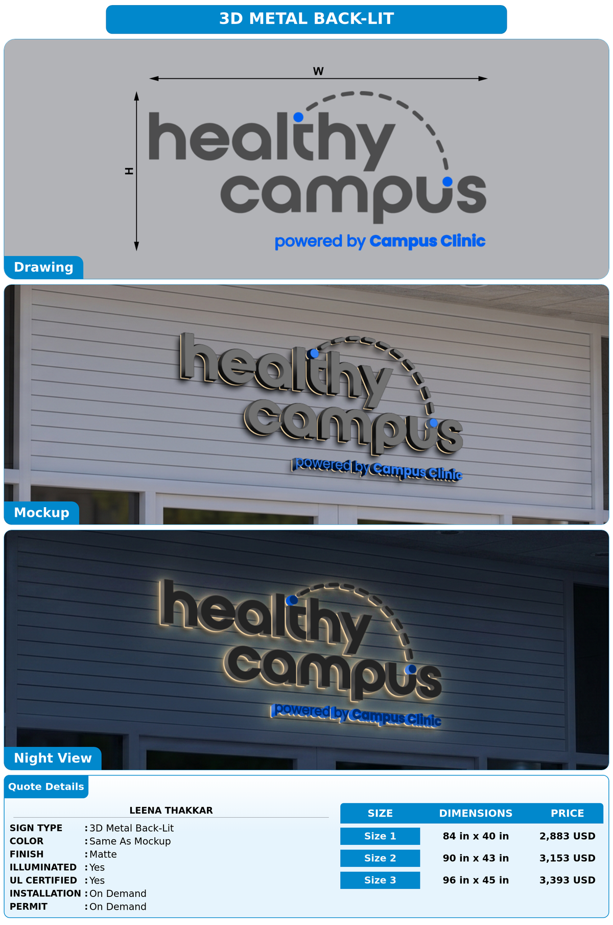 CUSTOM MOCKUP SIGN FOR Leena Thakkar