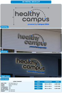 CUSTOM MOCKUP SIGN FOR Leena Thakkar