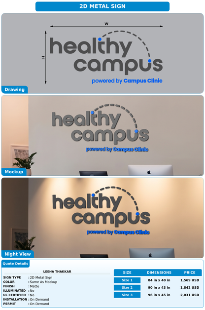 CUSTOM MOCKUP SIGN FOR Leena Thakkar