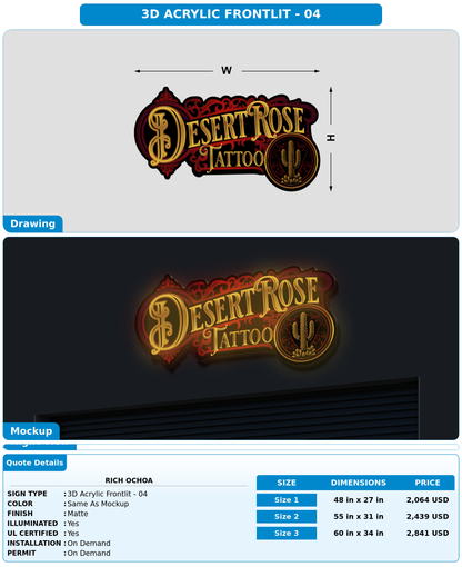 CUSTOM MOCKUP SIGN FOR Rich Ochoa