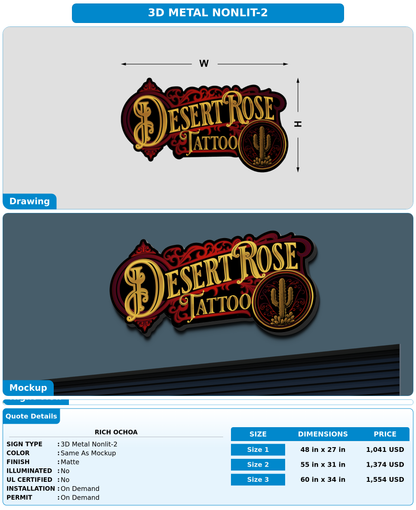 CUSTOM MOCKUP SIGN FOR Rich Ochoa