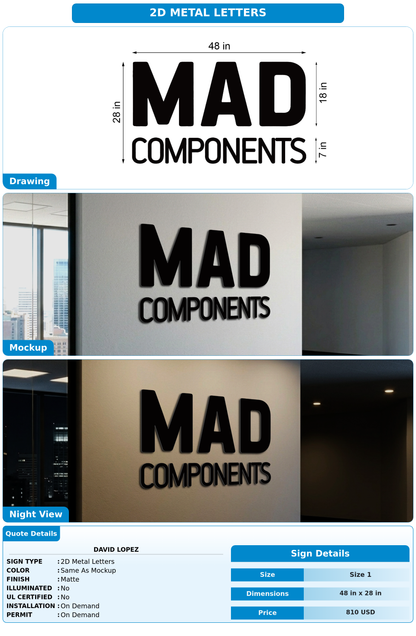 CUSTOM MOCKUP SIGN FOR David Lopez