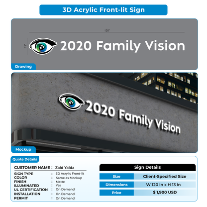 Custom Signs For Zaid Yalda